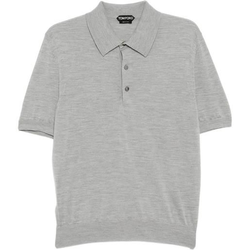 TOM FORD polo mélange - grigio