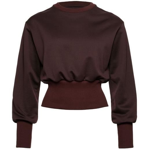 ERES felpa isadora crop - marrone