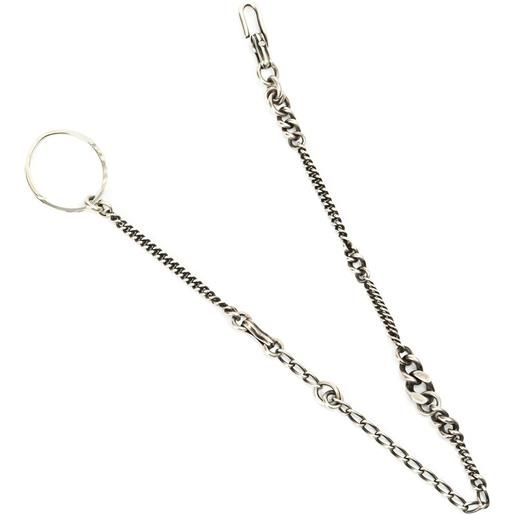 WERKSTATT:MÜNCHEN curb chain keyring - effetto metallizzato