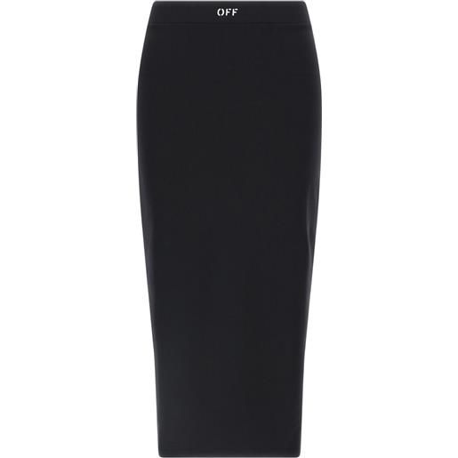 Off-White gonna con banda logo - nero