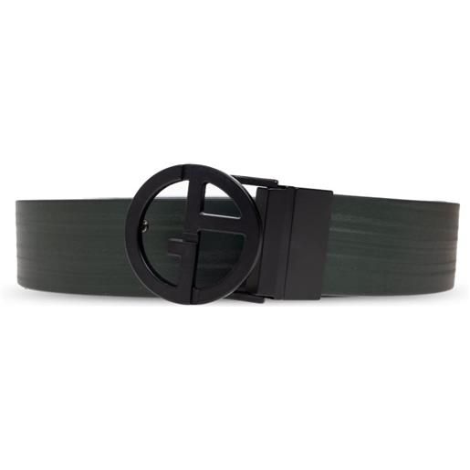 Giorgio Armani cintura reversibile con doppia fibbia - verde