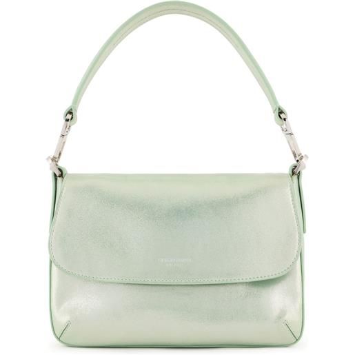 Giorgio Armani borsa a spalla la prima in pelle - verde
