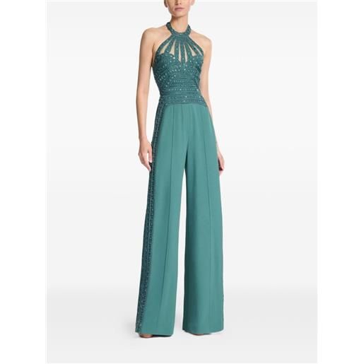 Elie Saab tuta intera con perline - blu