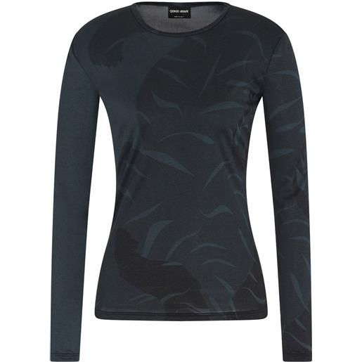 Giorgio Armani t-shirt in seta - nero