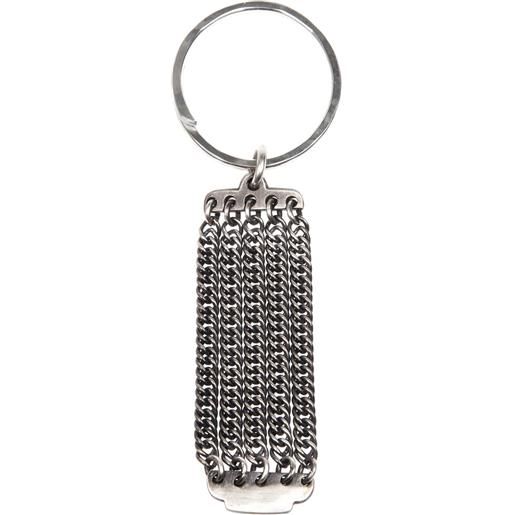 WERKSTATT:MÜNCHEN chain link key ring - silver