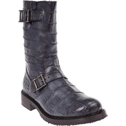 Raparo buckle biker boot - blu