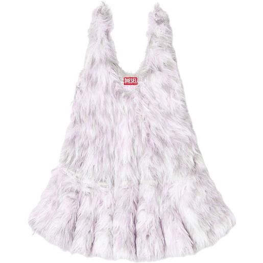 Diesel abito corto con effetto jacquard - bianco