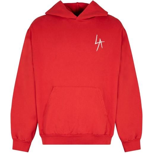 Local Authority felpa con cappuccio e logo - rosso