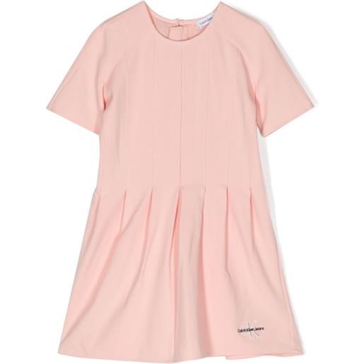 Calvin Klein Kids abito con ricamo - rosa