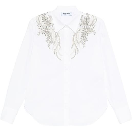 Blugirl camicia in cotone - bianco