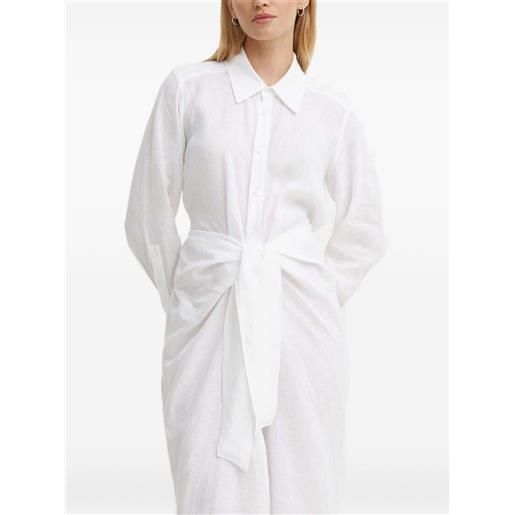 A.L.C. chemisier carson con nodo - bianco