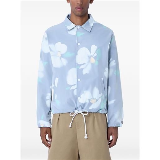 NOAH giacca-camicia a fiori - blu