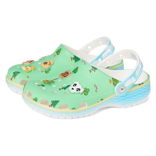 Crocs animal crossing classic clog k, zoccoli unisex - bambini e ragazzi, multicolore, 29/30 eu