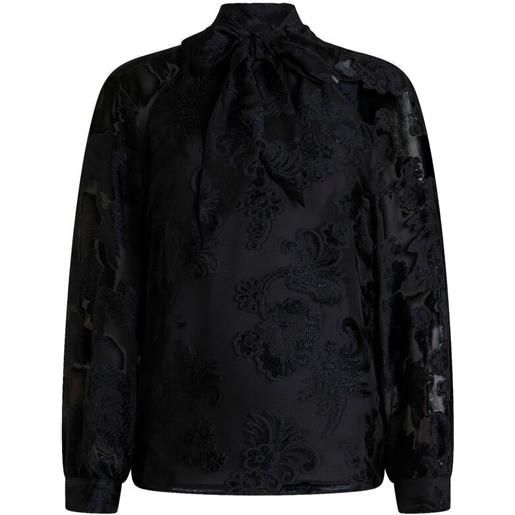 ETRO blusa con stampa paisley - nero