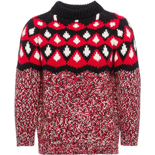 Prada maglione con ricamo - rosso