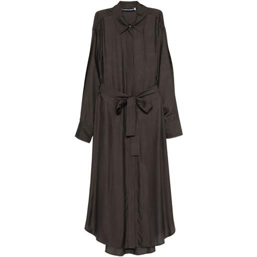 Frenken chemisier con cintura - marrone