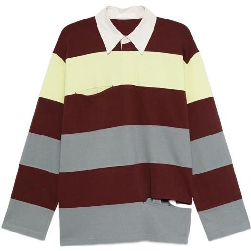 YCH polo a righe - rosso