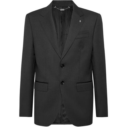 Billionaire blazer con ricamo - nero