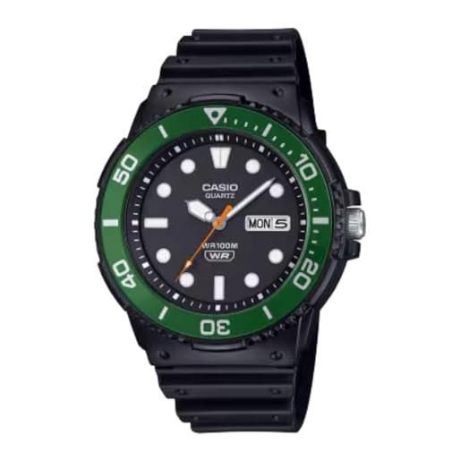 Casio MW-240B-3BVCF Orologio Uomo Analogico | Cinturino In Tessuto Velcro | Impermeabile 50m | Look Outdoor - 3