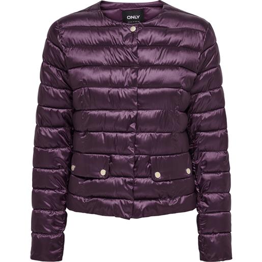 ONLY onlvega life quilt short jacket cc otw mauve wine giacca donna