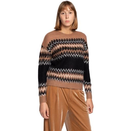 Markup maglia girocollo jacquard perù markup mw560115