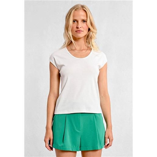 Molly Bracken t-shirt donna mezza manica rigata lurex molly bracken m148dp
