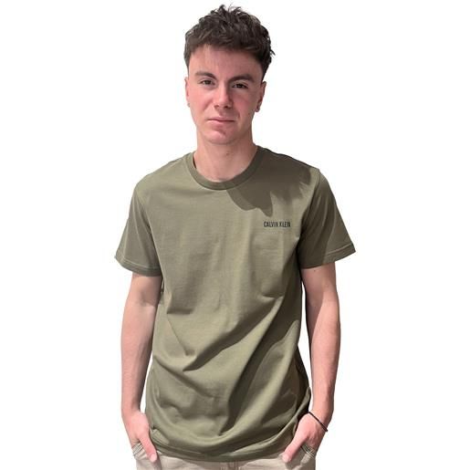 Calvin Klein t-shirt uomo mezza manica 100% cotone calvin klein km0km01146