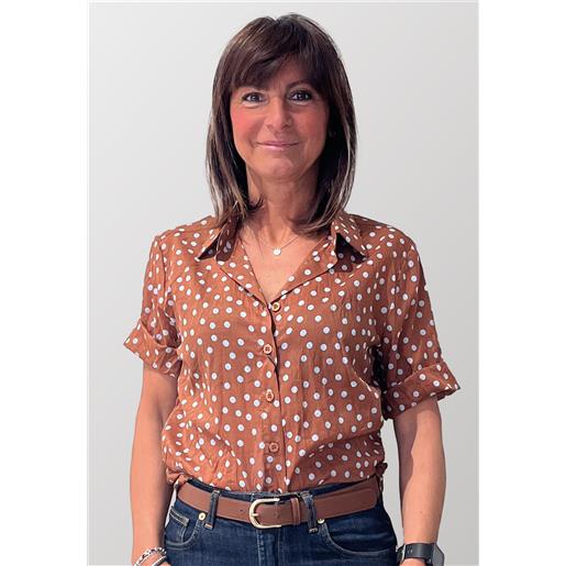 VLT'S camicia donna mezza manica fantasia pois 100% cotone VLT'S by valentinas 210/a