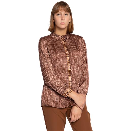 Laura Biagiotti camicia in raso fantasia laura biagiotti lb24i1563