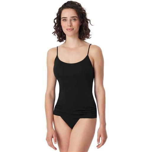 Canotta Intima Donna In Cotone Modal - Con Pizzo E Costine, Made In Italy - Foto 7