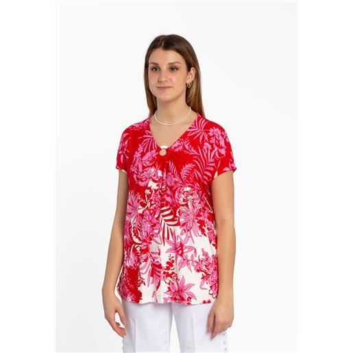 Ragno maglia donna mezza manica fantasia ragno dn34t7