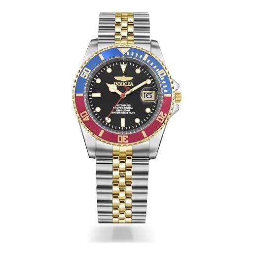 Invicta Pro Diver 30094 Orologio Uomo Automatico, Cassa In Acciaio 42 Mm, Quadrante Nero, Movimento Meccanico A Carica Automatica, Resistenza 20 Bar (200 Metri)