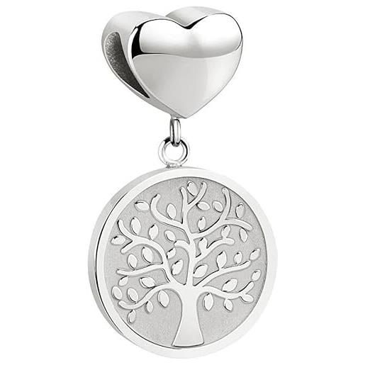 Morellato ciondolo ladies tree of life pendant with heart drops scz1088 smo3141 marca, estándar, metalli non preziosi, non è una pietra preziosa