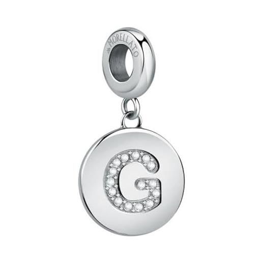 Morellato ciondolo steel pendant letter g drops scz1160 smo4065 marca, estándar, metallo non prezioso, nessuna pietra preziosa