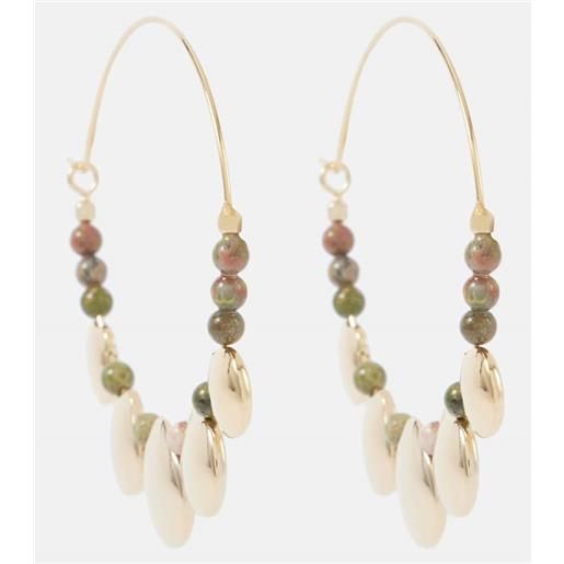 Isabel Marant orecchini a cerchio adriel con perline