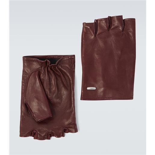 Our Legacy guanti biker in pelle senza dita