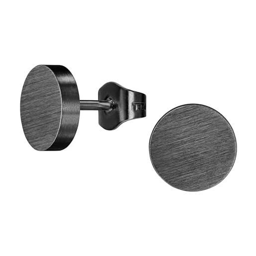 Homxi Orecchini Acciaio Inossidabile Uomo,Vite 7MM Orecchini Argento Uomo