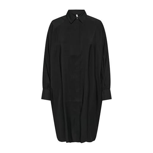 ONLY onlmila life l/s - maglietta oversize ptm, nero, m