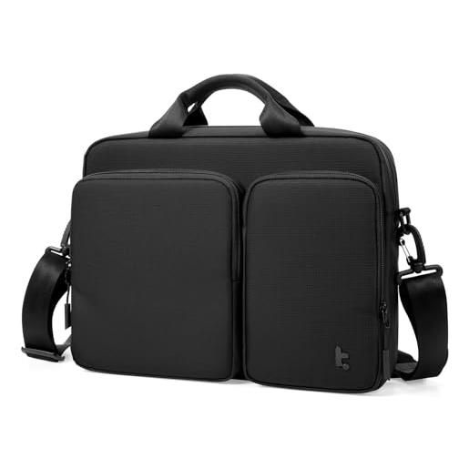 tomtoc borsa porta pc slim per portatile 13 14 pollici, custodia pc impermeabile per mac. Book air/pro m4 m3, business notebook custodia pc 14 pollici con tracolla per documenti/caricatore