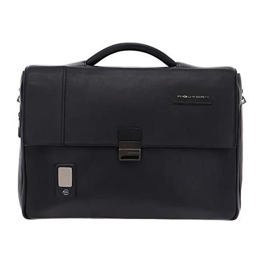 Piquadro akron cartella in pelle porta pc 15.6 ad uno scomparto