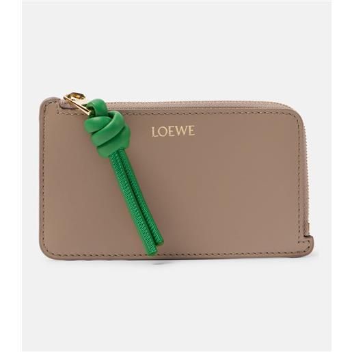 Loewe portacarte knot in pelle