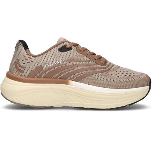 TWIN SET-SIMONA BARBIERI sneaker donna beige