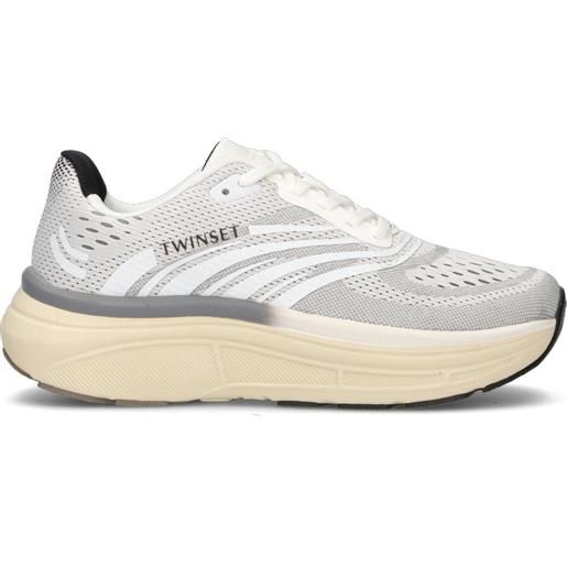 TWIN SET-SIMONA BARBIERI sneaker donna bianca/grigia