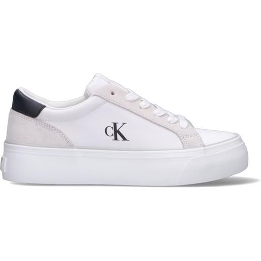CALVIN KLEIN JEANS sneaker donna bianca/nera