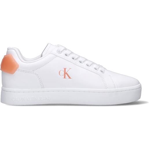 CALVIN KLEIN JEANS sneaker donna bianca/pesca