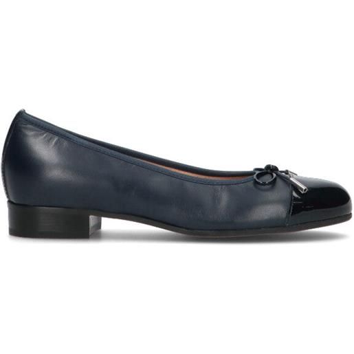 CINZIA VALLE ballerina donna blu in pelle