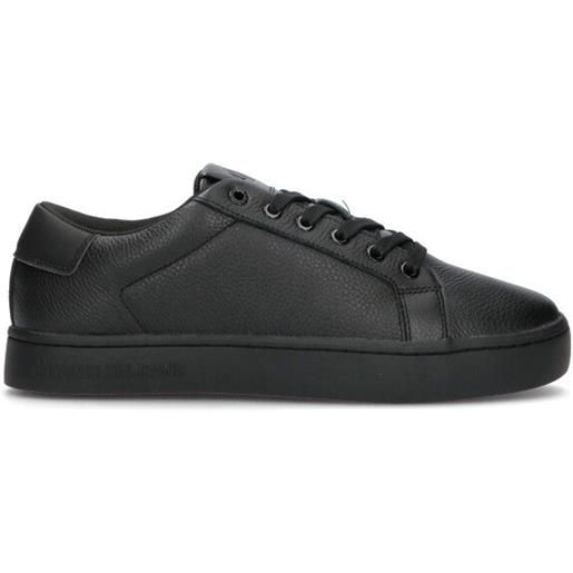 CALVIN KLEIN JEANS sneaker uomo nera in pelle