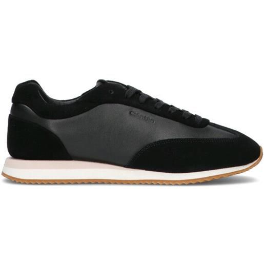 CALVIN KLEIN sneaker donna nera in pelle