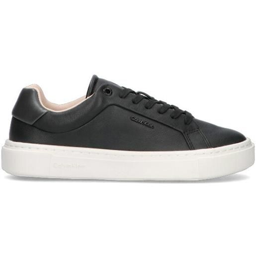 CALVIN KLEIN sneaker donna nera in pelle