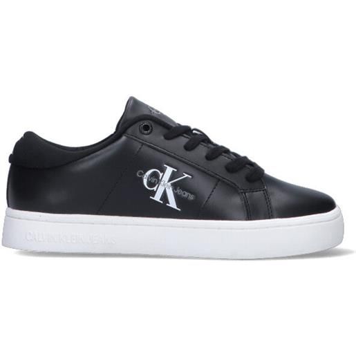 CALVIN KLEIN JEANS sneaker donna nera in pelle
